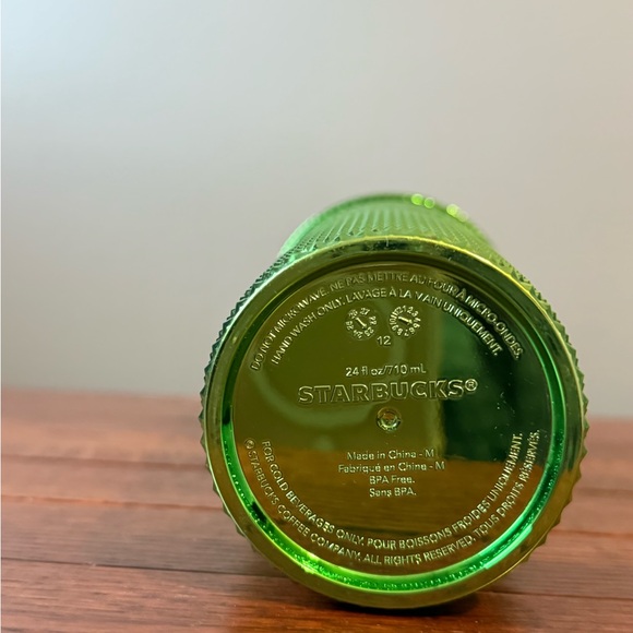 Starbucks Green Studded Tumbler with Logo - Picture 3 of 5